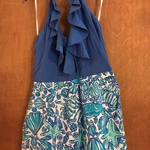 Lilly Pulitzer Blue Shell Dress
